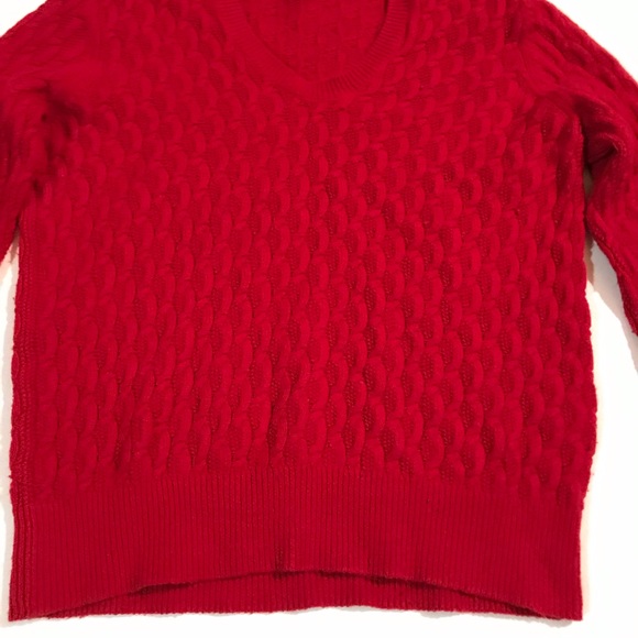 Land’s End Women Swearter Red - Picture 4 of 6